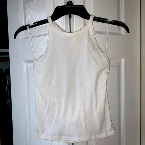 American Eagle Outfitters Tops - White halter crop top